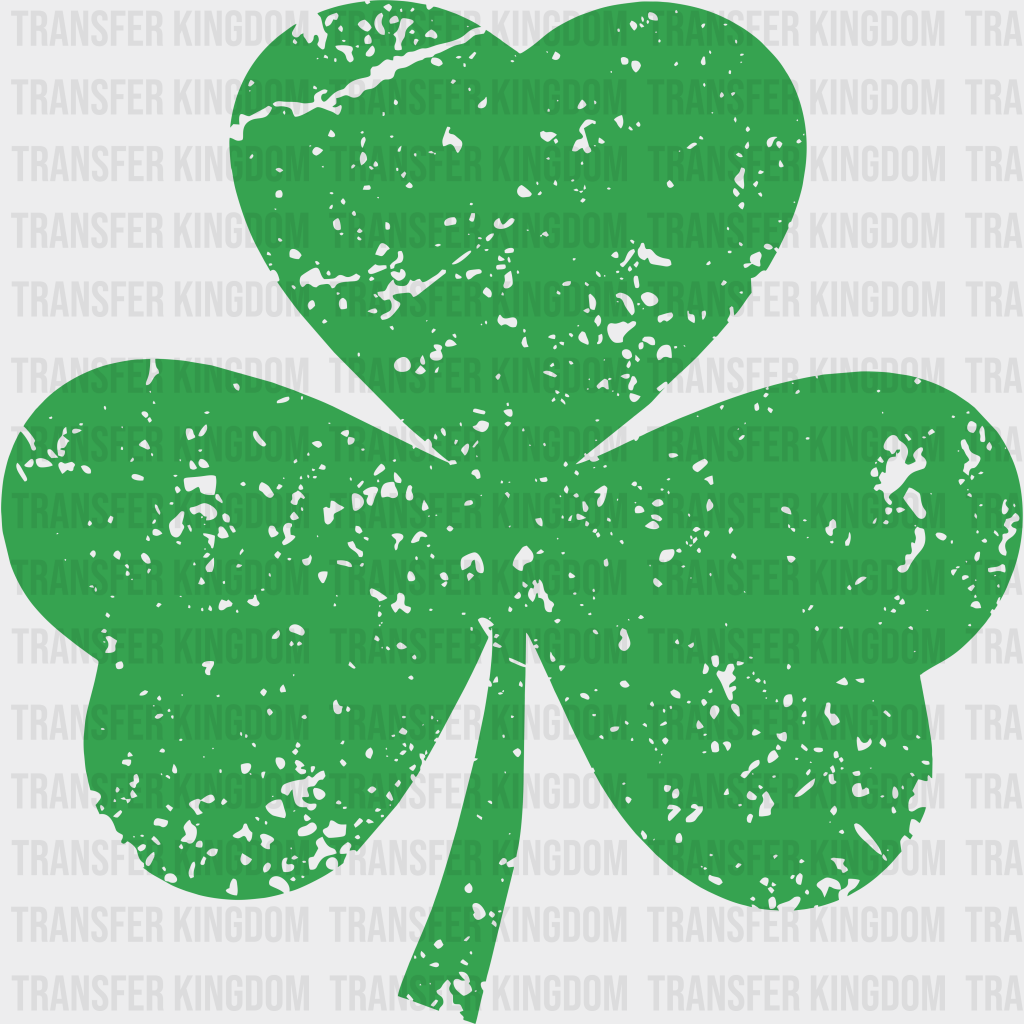 Three Leaf Clover St. Patrick's Day Design - DTF heat transfer - Transfer Kingdom