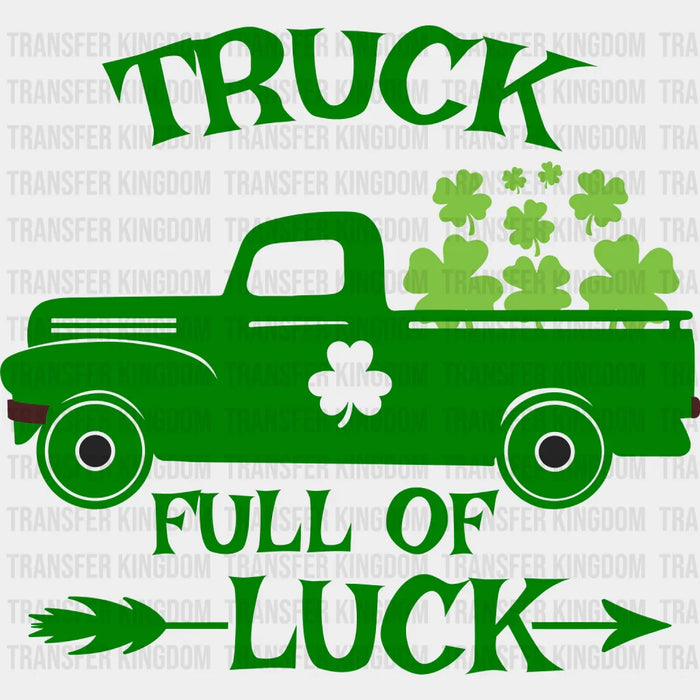 Truck Full Of Luck St. Patrick's Day Green Design - DTF heat transfer