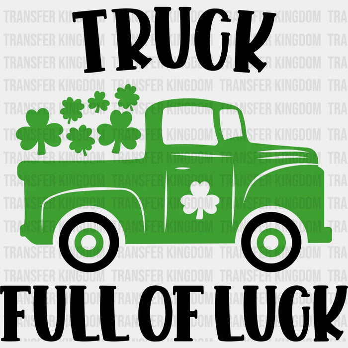 Truck Full Of Luck St. Patrick's Day Design - DTF heat transfer