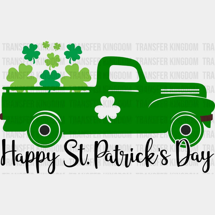 Truck Happy St. Patrick's Day Design - DTF heat transfer