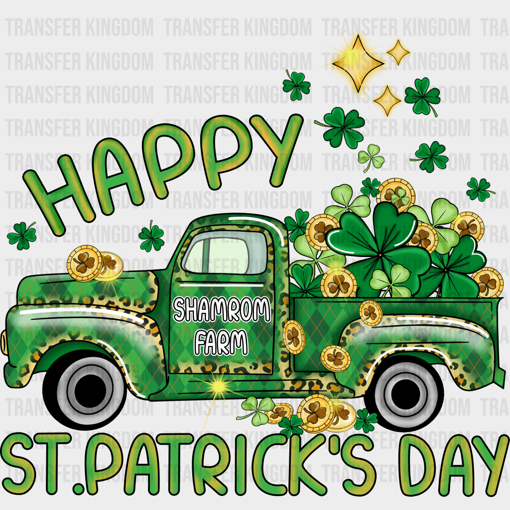 Truck St. Patrick's Day Design - DTF heat transfer - Transfer Kingdom