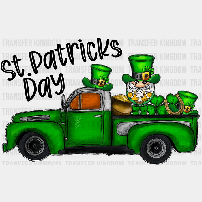 Green Truck St. Patrick's Day - St. Patrick's Day DTF heat transfer