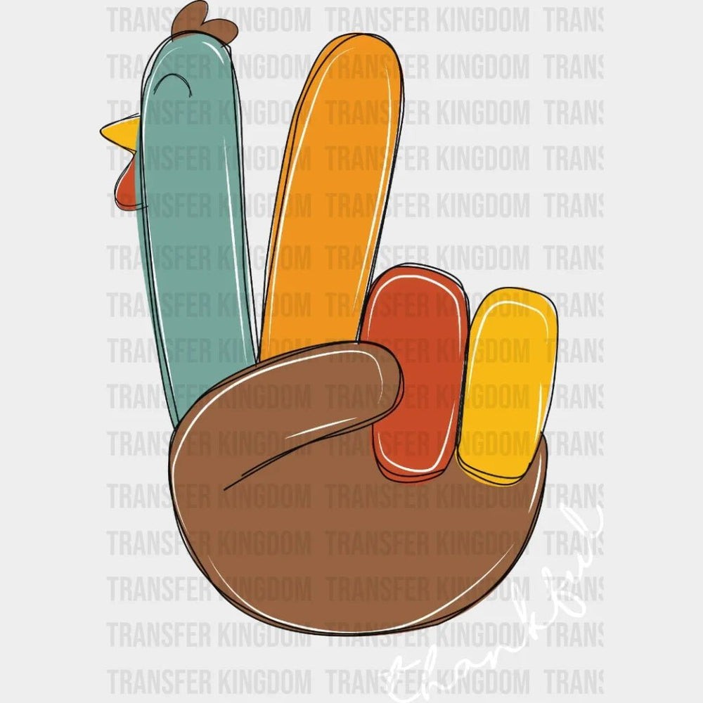 Turkey Thankful Design - Dtf Heat Transfer