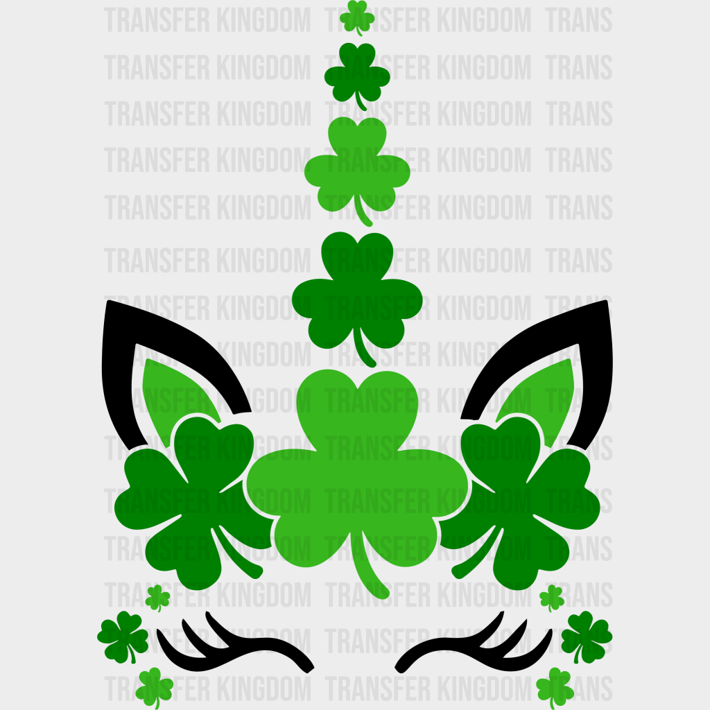 Unicorn St. Patrick's Day Design - DTF heat transfer - Transfer Kingdom