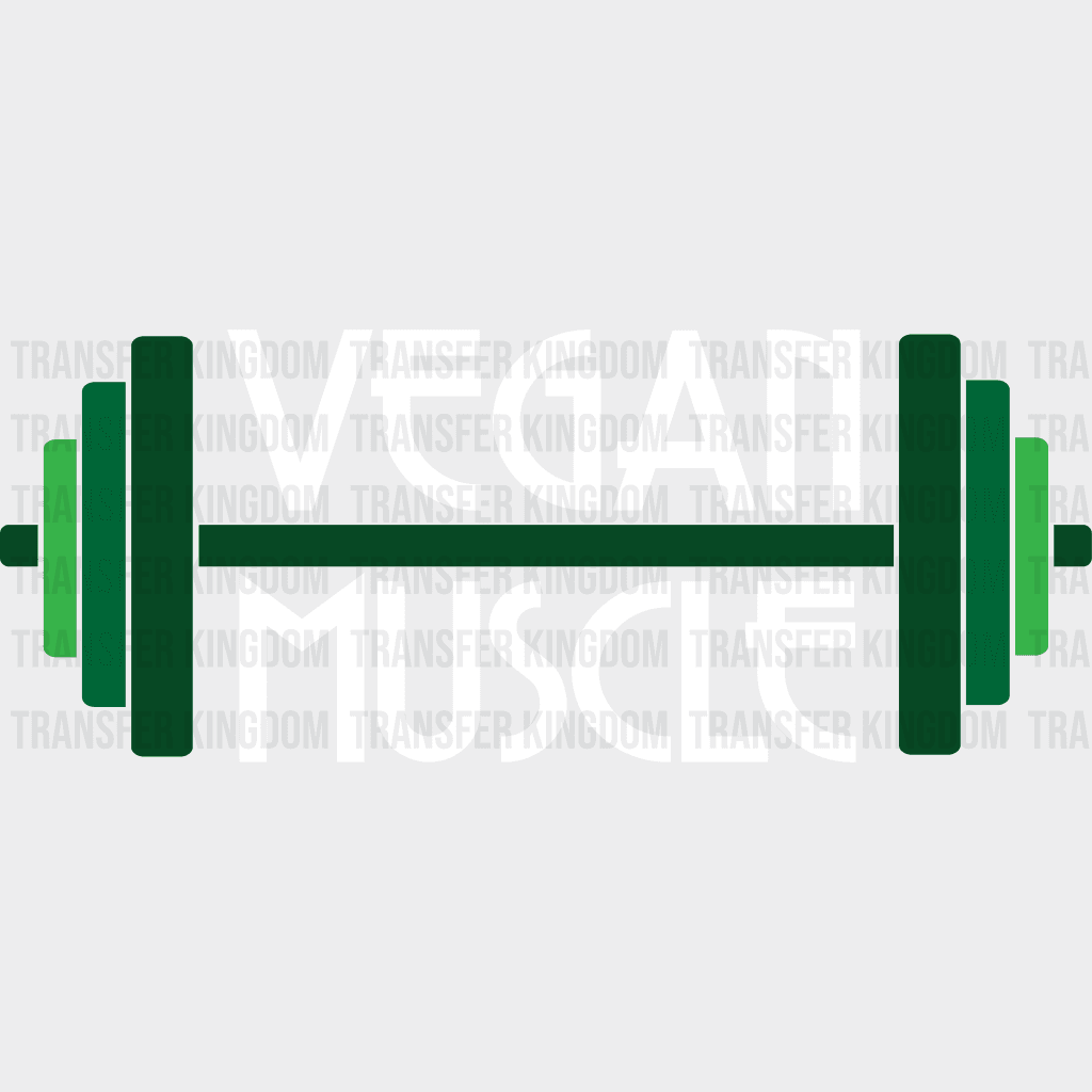 Vegan Muscle - Athlete Design Dtf Heat Transfer Unisex S & M ( 10 ) / Light Color See Imaging