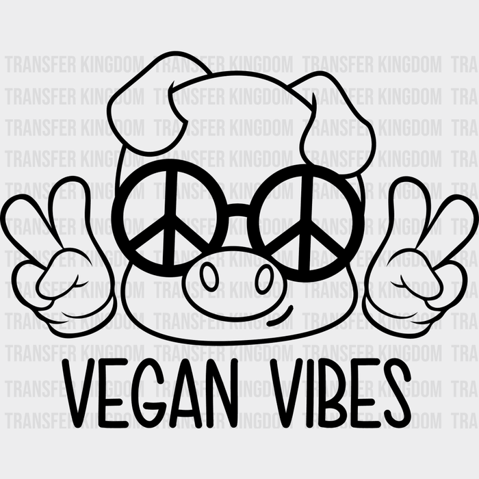Vegan Vibes - Vegan Design - DTF heat transfer