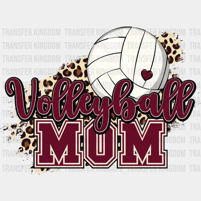 Volleyball Mom Leopard Design - DTF heat transfer