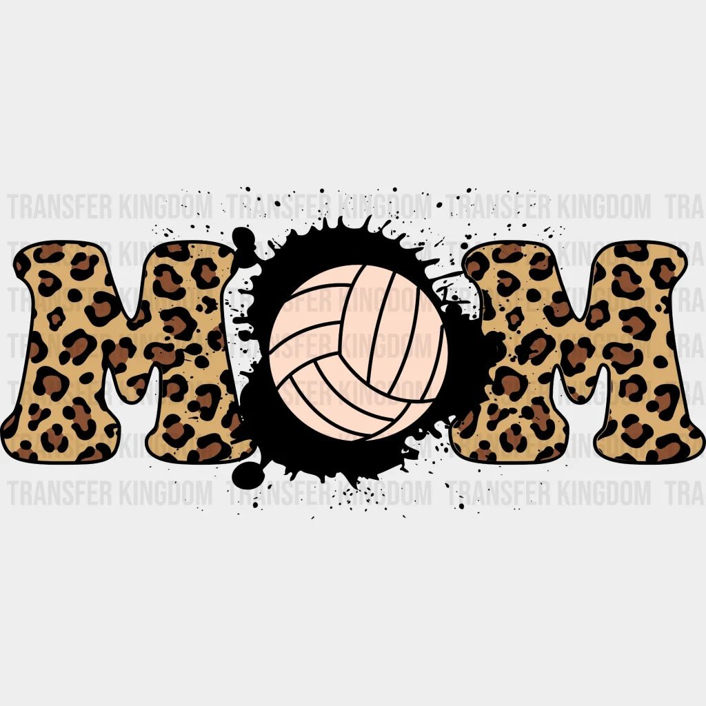 Volleyball Mom Leopard Dtf Transfer