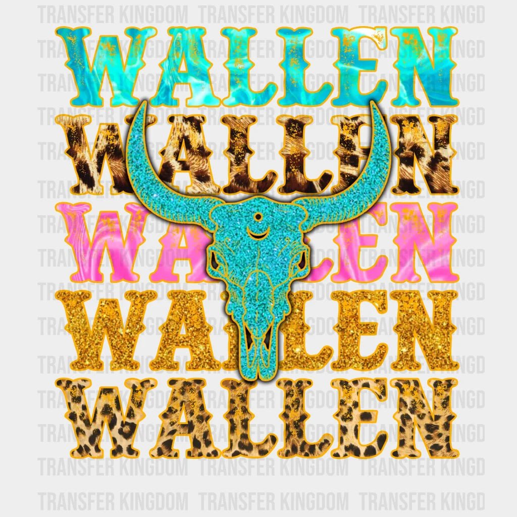 Wallen Cow Skull Design - Dtf Heat Transfer