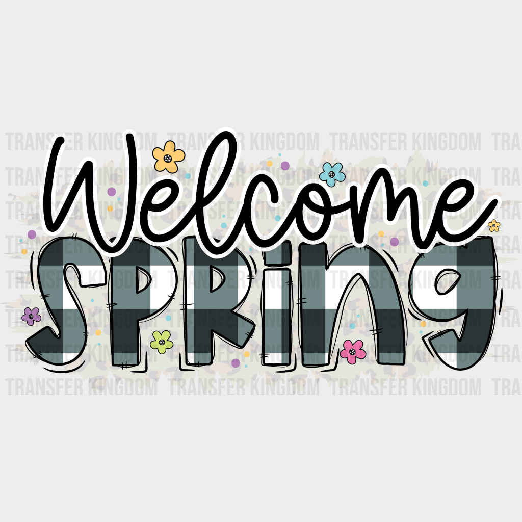 Welcome Spring Easter Design - DTF heat transfer - Transfer Kingdom