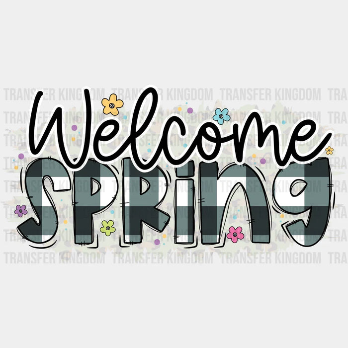 Welcome Spring Easter Design - DTF heat transfer